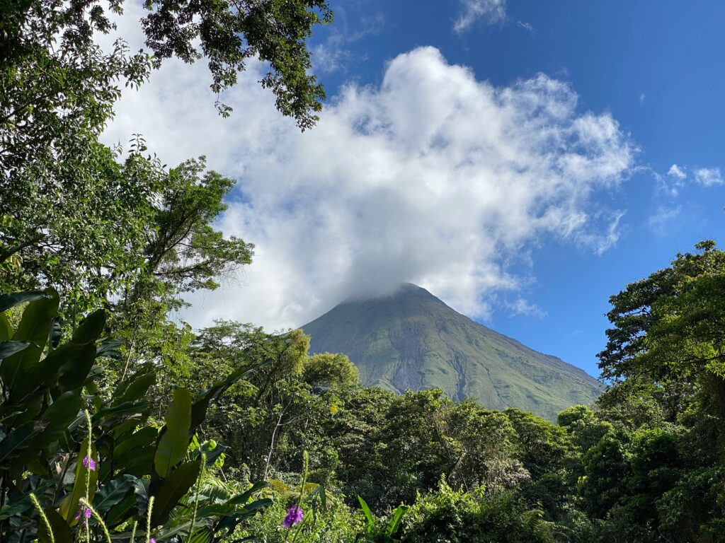 Arenal Volcano in Costa Rica with lush jungle trails, a gem for value adventure travel 2025.