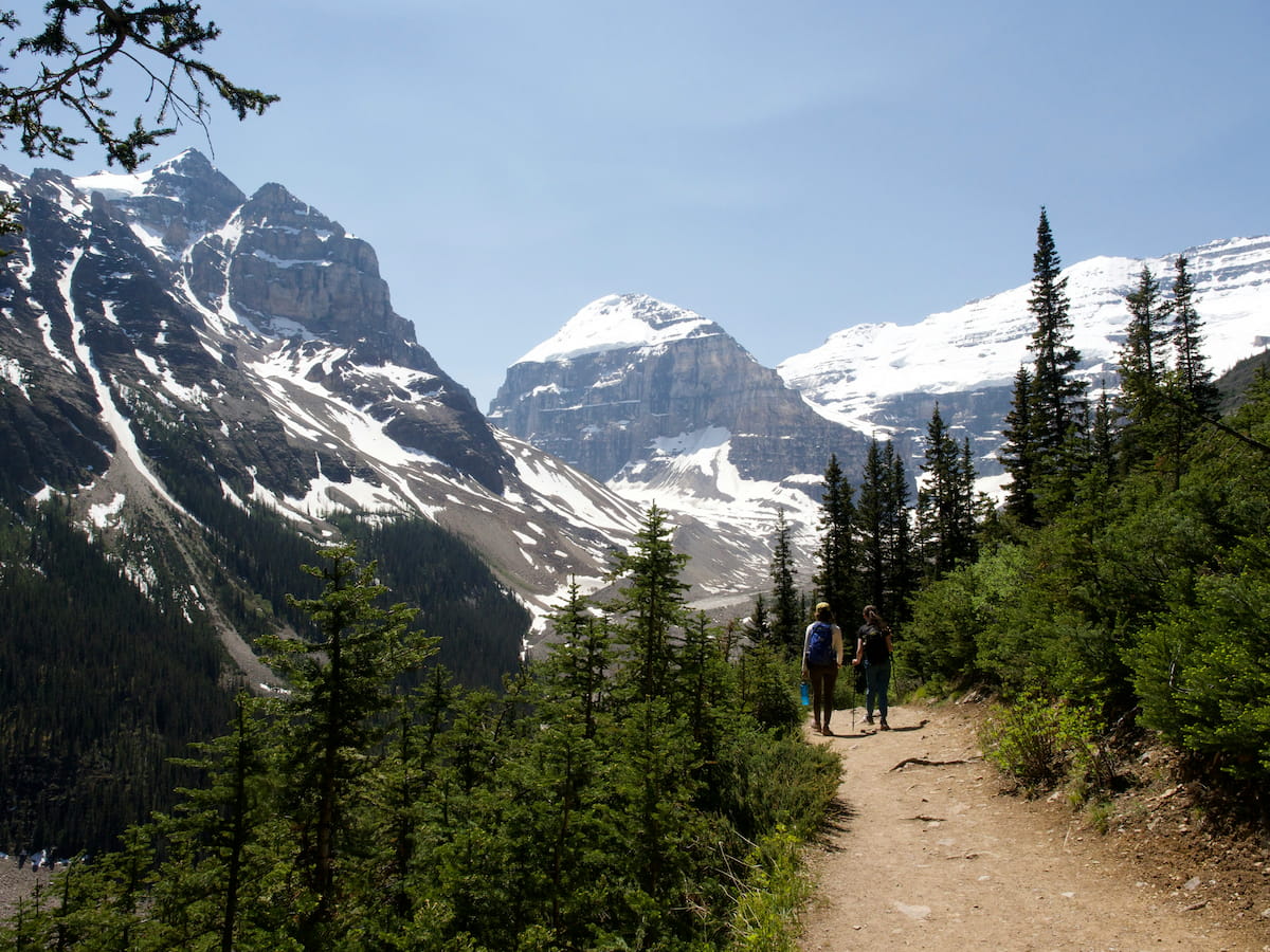 Banff National Park mountain peaks dramatic landscape