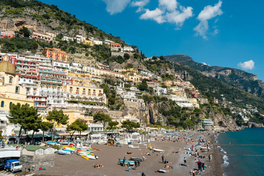Amalfi Coast Italy cliffside villages above the Tyrrhenian Sea