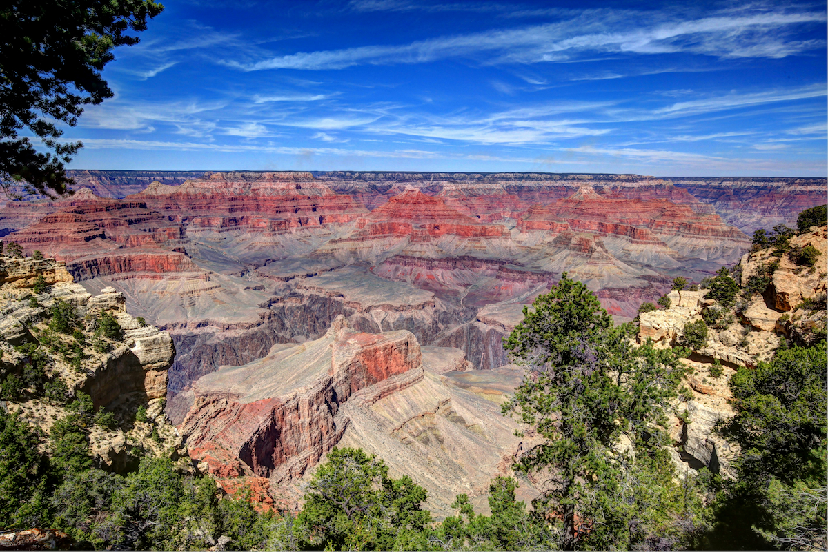 Grand Canyon South Rim panoramic view Arizona